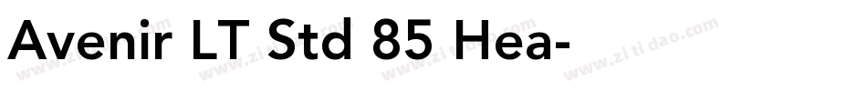 Avenir LT Std 85 Hea字体转换